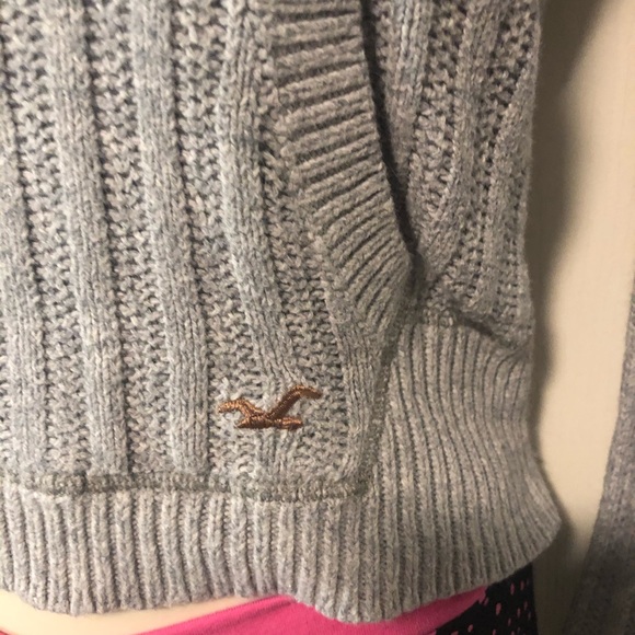 Hollister Grey Sweater with Hood - Picture 2 of 8